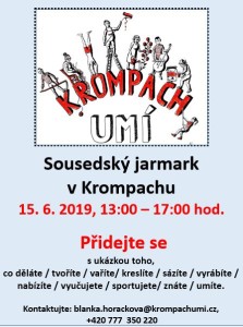 Pozvánka na jarmark Krompach umí pro vystavující_2019
